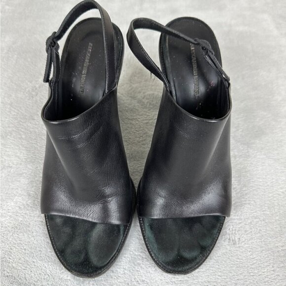 Alexander Wang Black Leather Heels Women’s Size 38 EU - Picture 3 of 10